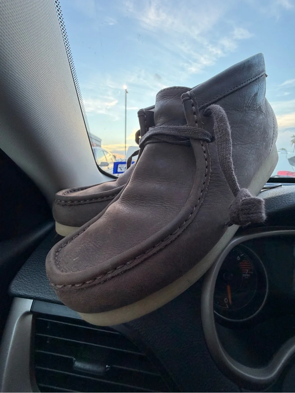 Clarks Men's Chukka Boots in Dark Brown Suede